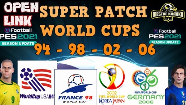 SuperPatch World Cups 94-98-02-06 Todo en uno PES 2021 - by mestrekamika