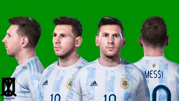 Nueva cara de Lionel Messi para PES 2021 importada de eFootball 2023 - by UQIYA