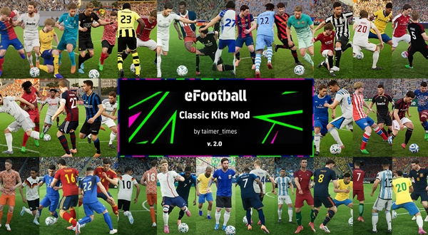 eFootball 2026 Classic Kits Mod v2.0 - by taimer.times