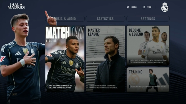 PES 2021 & Football Life 2025 Graphic Menú Real Madrid 2025-26 - by EFER.Q
